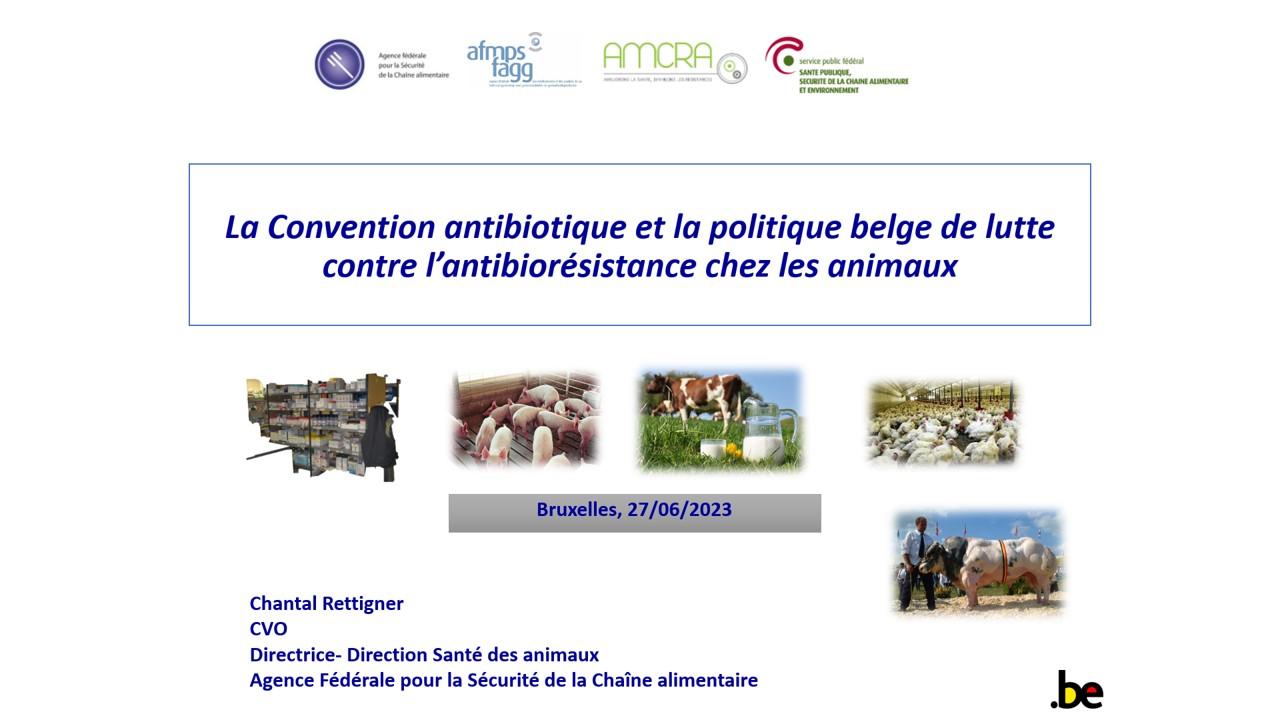 La Convention antibiotique et la politique belge de lutte contre l’antibiorésistance chez les animaux