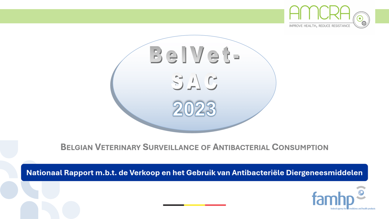 Het BelVet-SAC rapport: antibioticumverkoops- en gebruiksresultaten in de diergeneeskunde op nationaal en sectorniveau